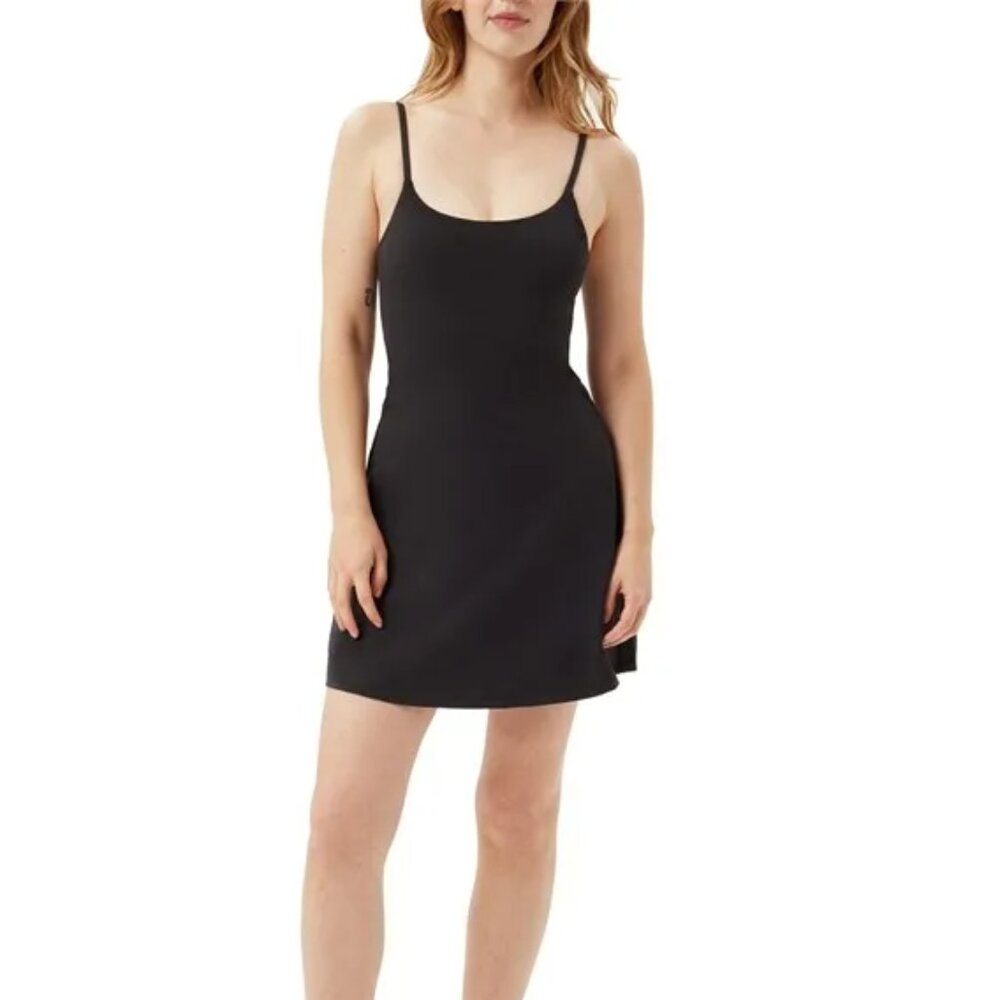 Girlfriend‎ Collective Juliet 2-in-1 Activewear Dress Black Small NWT
